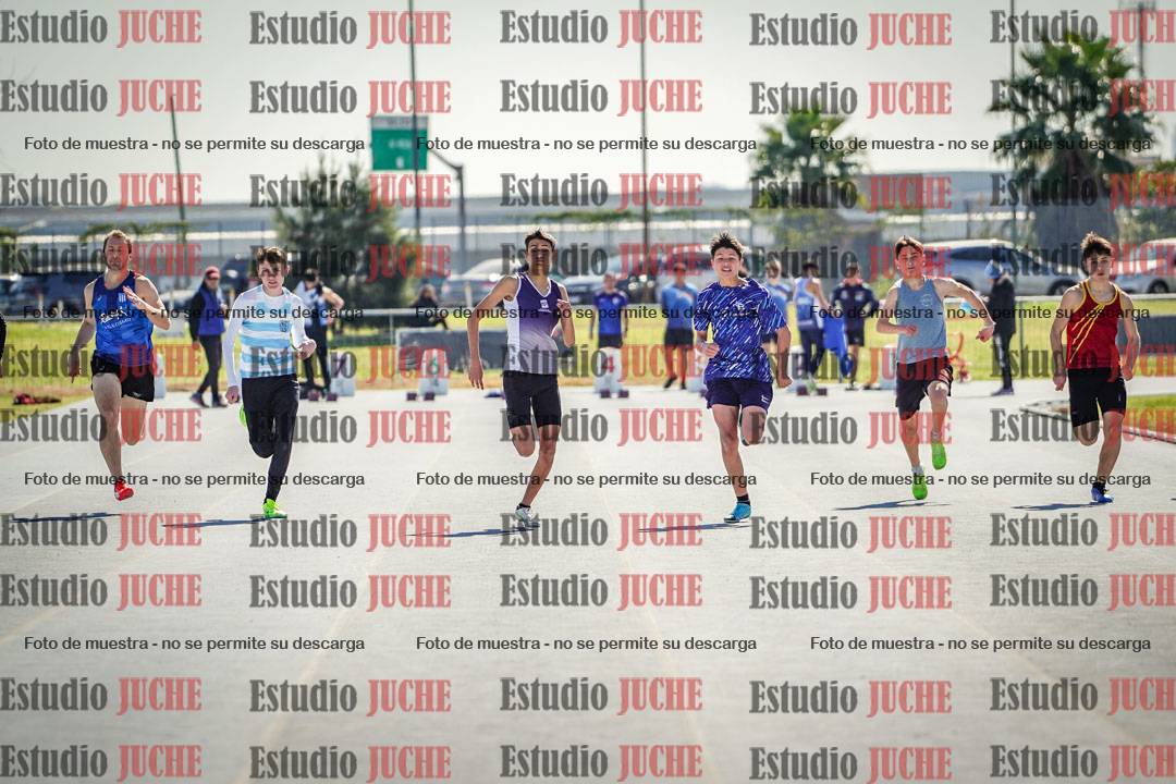 Fotos de los 100 m llanos de varones