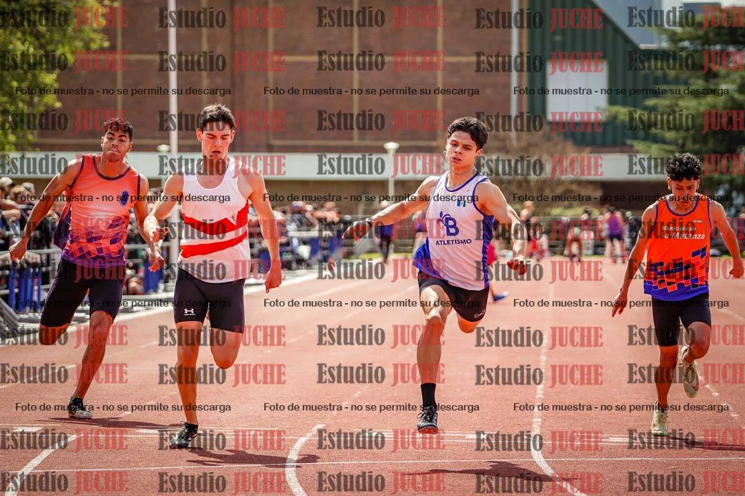 Fotos de los 100 m de varones
