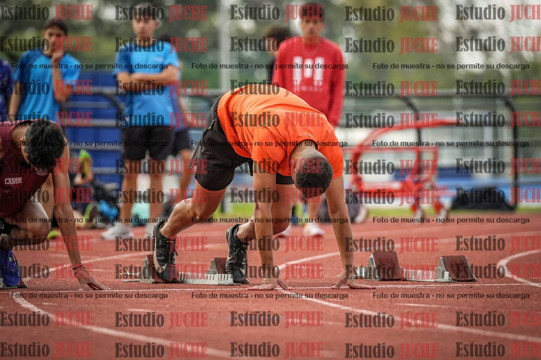 Fotos de los 100 m llanos de varones