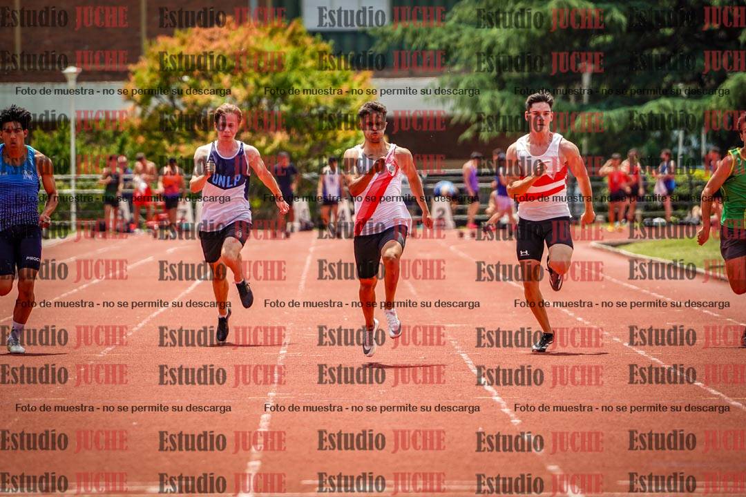 Fotos de los 100 m llanos de varones