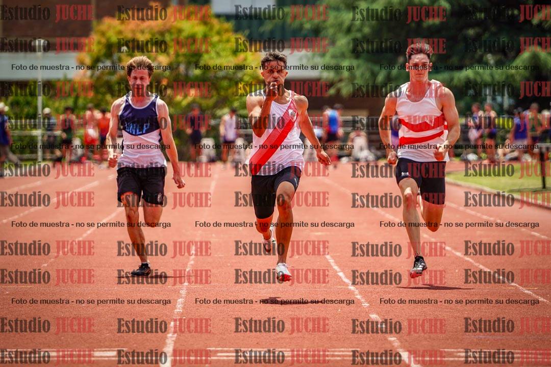 Fotos de los 100 m llanos de varones