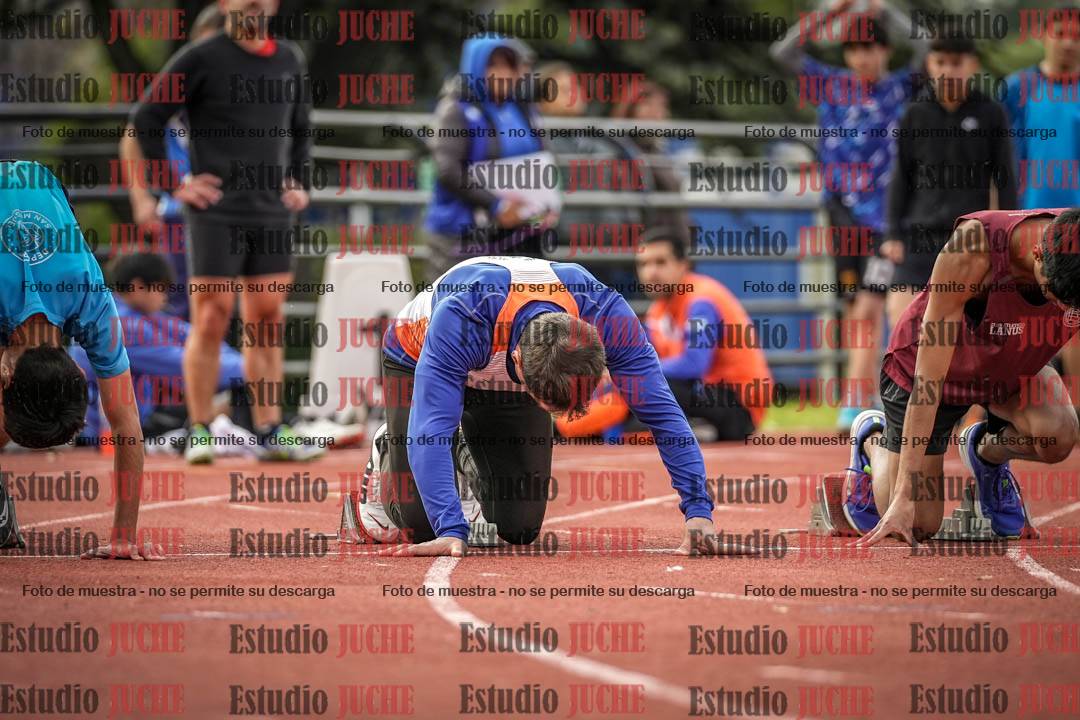 Fotos de los 100 m llanos de varones