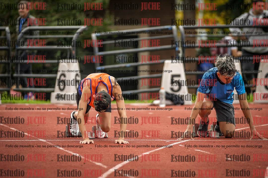 Fotos de los 100 m llanos de varones