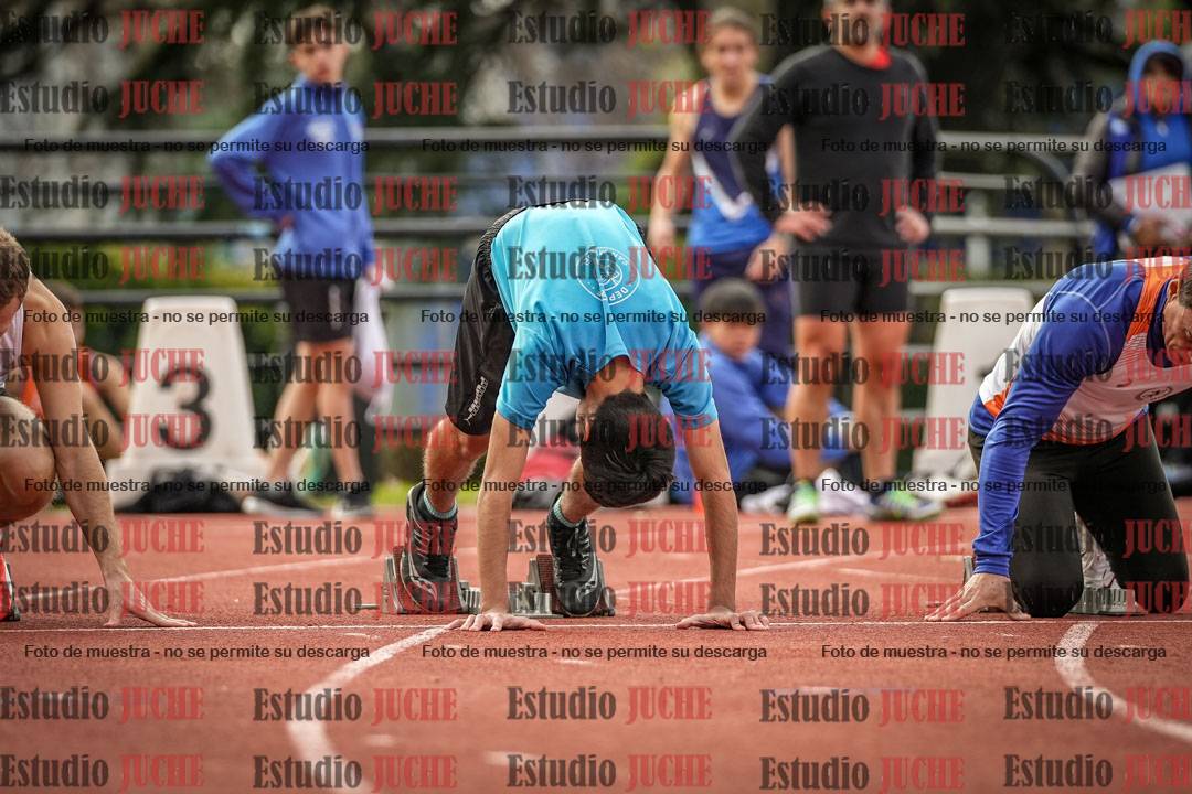 Fotos de los 100 m llanos de varones