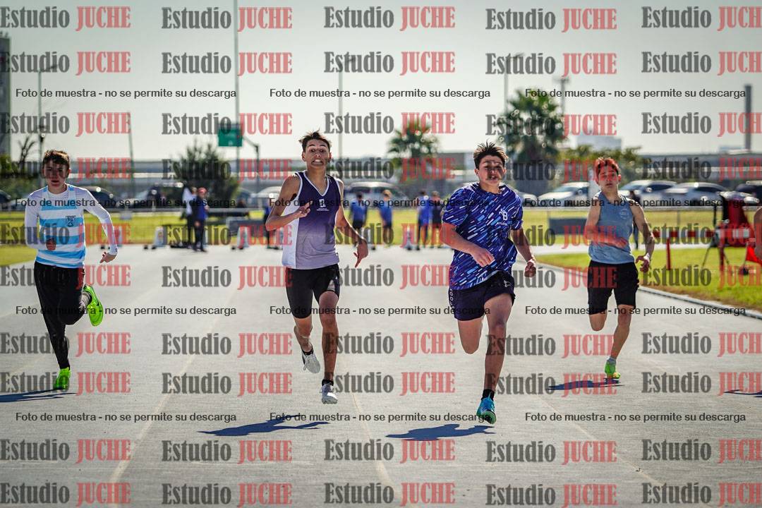 Fotos de los 100 m llanos de varones