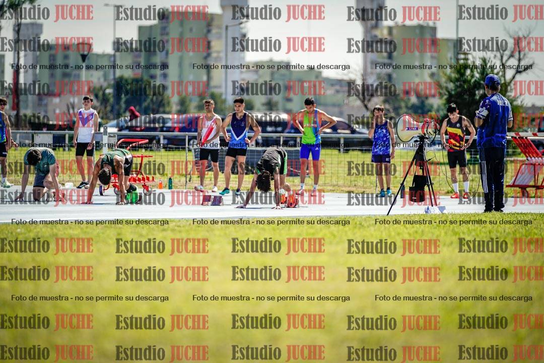 Fotos de los 100 m llanos de varones