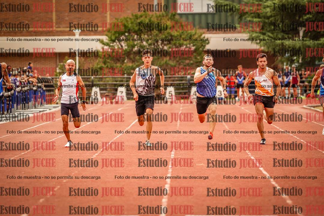 Fotos de los 100 m llanos de varones