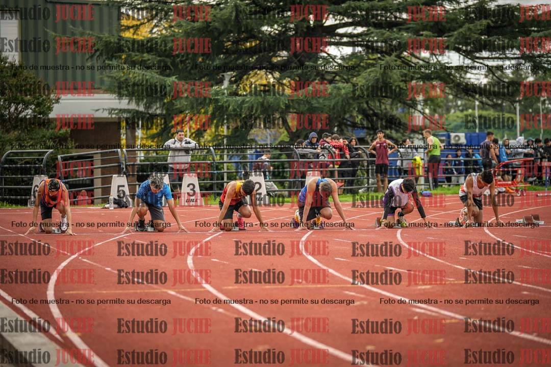 Fotos de los 100 m llanos de varones