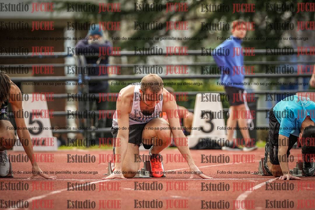 Fotos de los 100 m llanos de varones