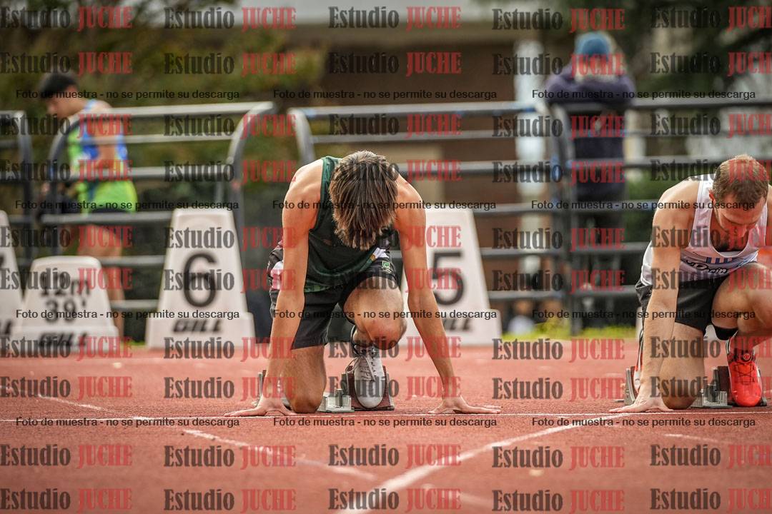 Fotos de los 100 m llanos de varones