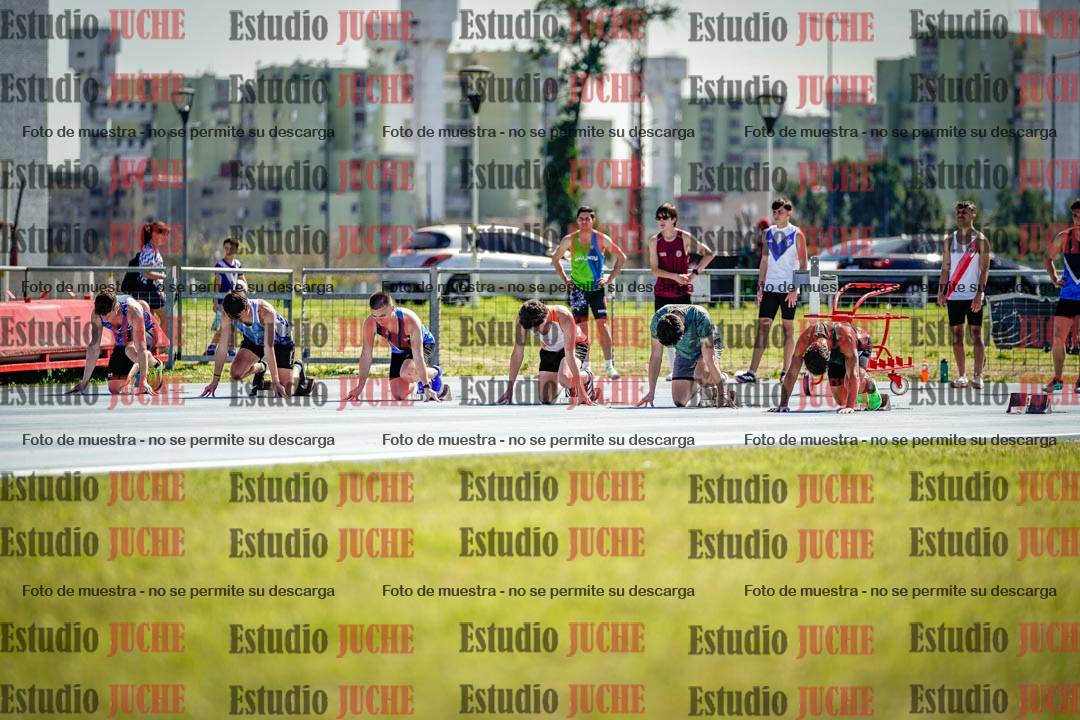 Fotos de los 100 m llanos de varones
