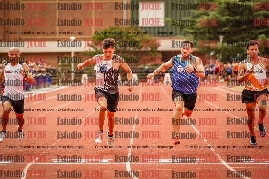 Fotos de los 100 m llanos de varones
