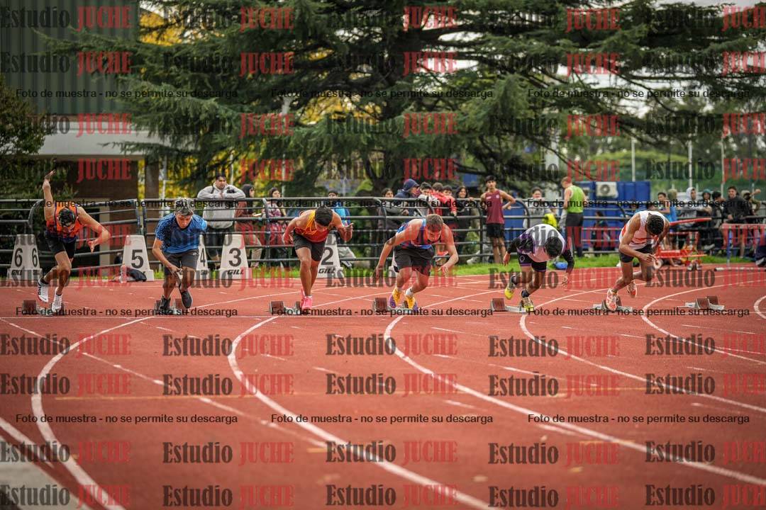 Fotos de los 100 m llanos de varones