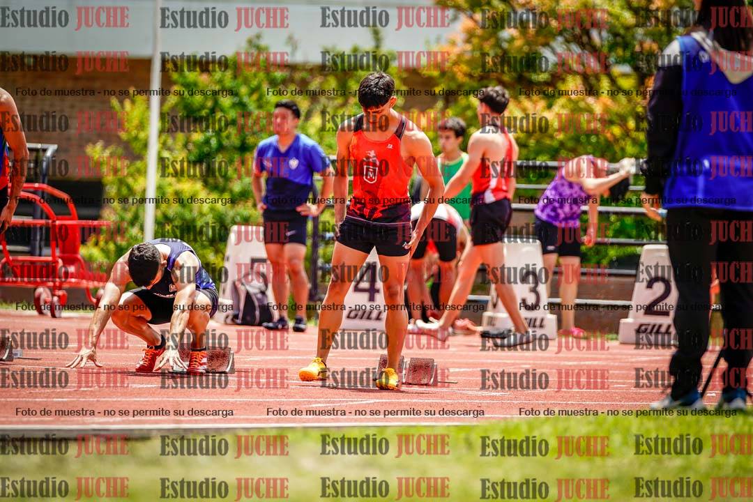 Fotos de los 100 m llanos de varones
