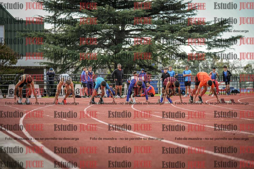 Fotos de los 100 m llanos de varones