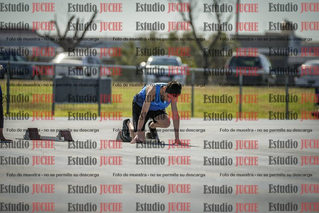 Fotos de los 100 m llanos de varones
