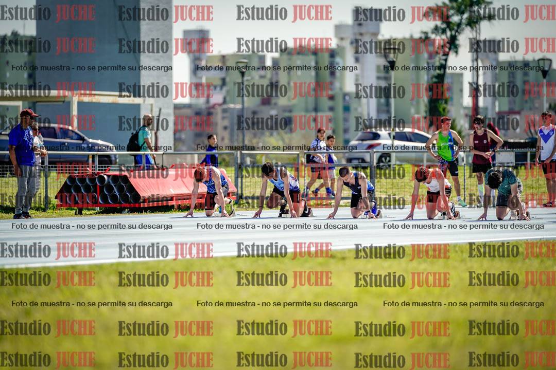 Fotos de los 100 m llanos de varones