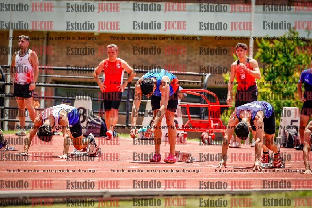 Fotos de los 100 m llanos de varones
