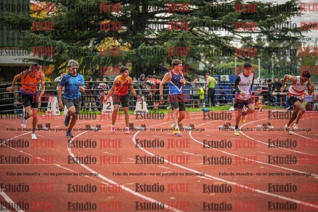 Fotos de los 100 m llanos de varones