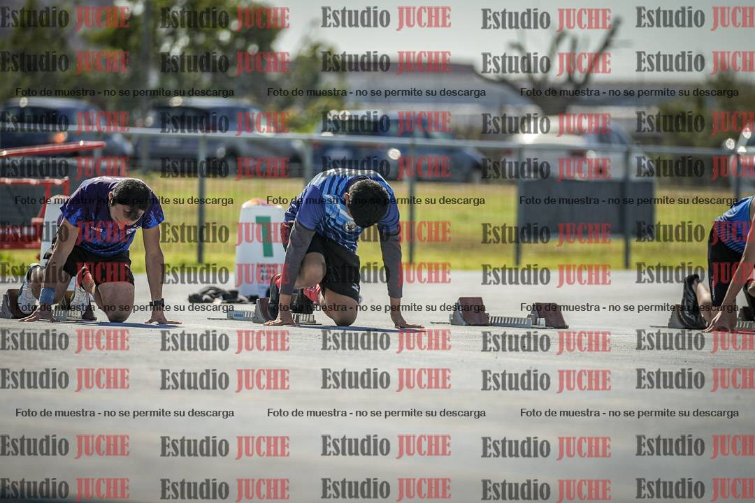 Fotos de los 100 m llanos de varones