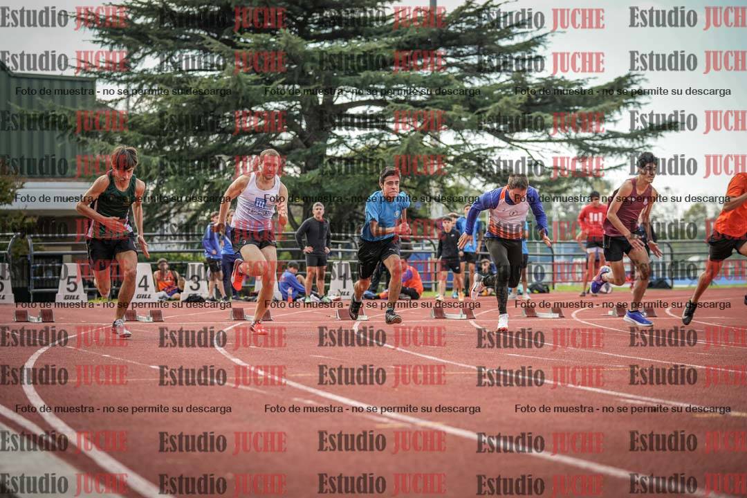 Fotos de los 100 m llanos de varones