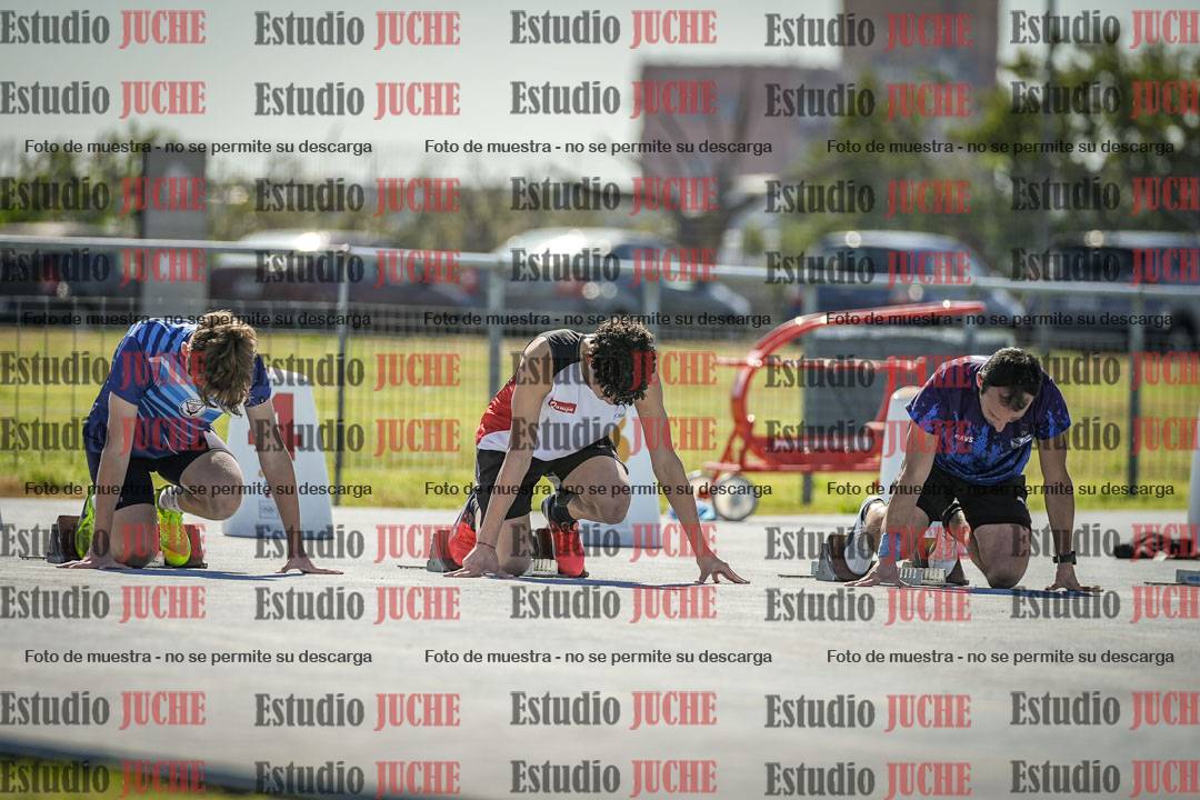 Fotos de los 100 m llanos de varones