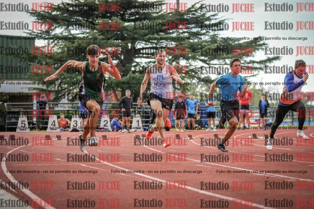 Fotos de los 100 m llanos de varones