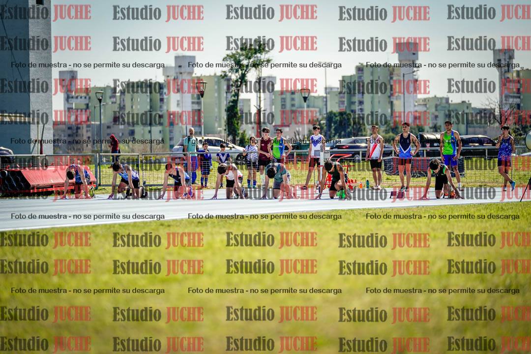 Fotos de los 100 m llanos de varones
