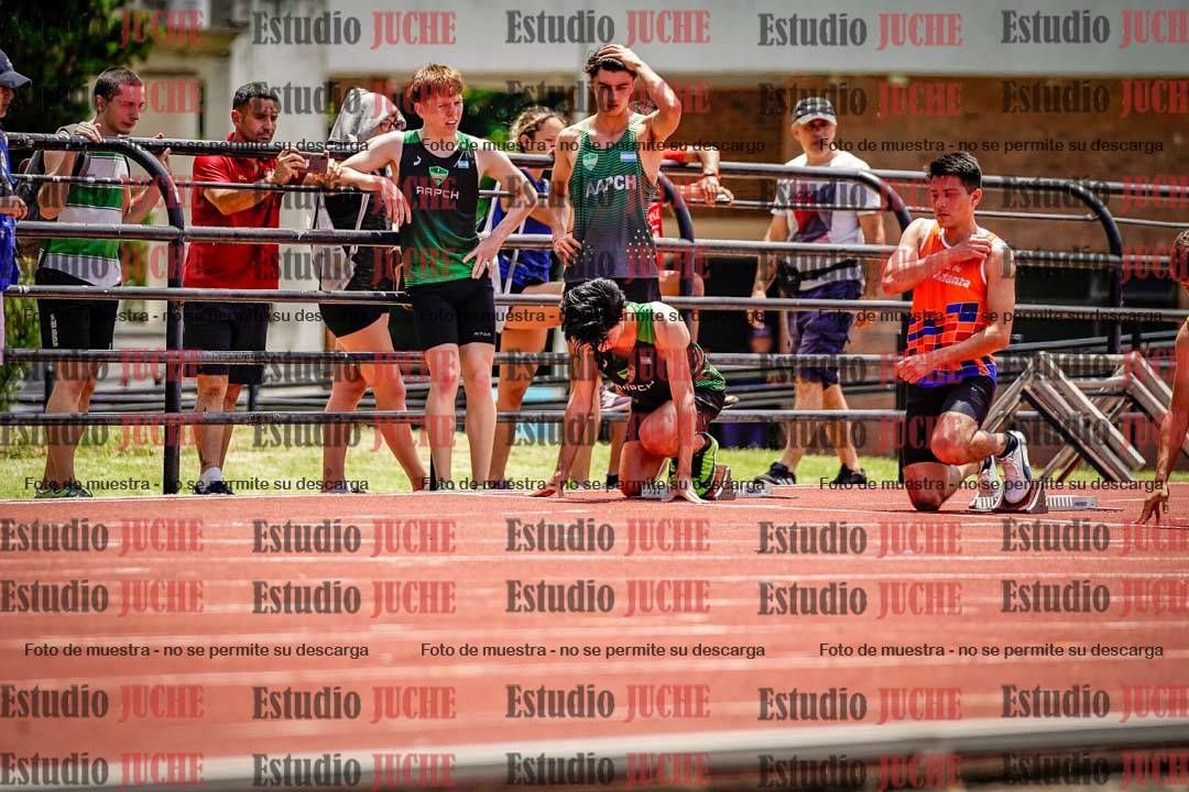Fotos de los 100 m llanos de varones
