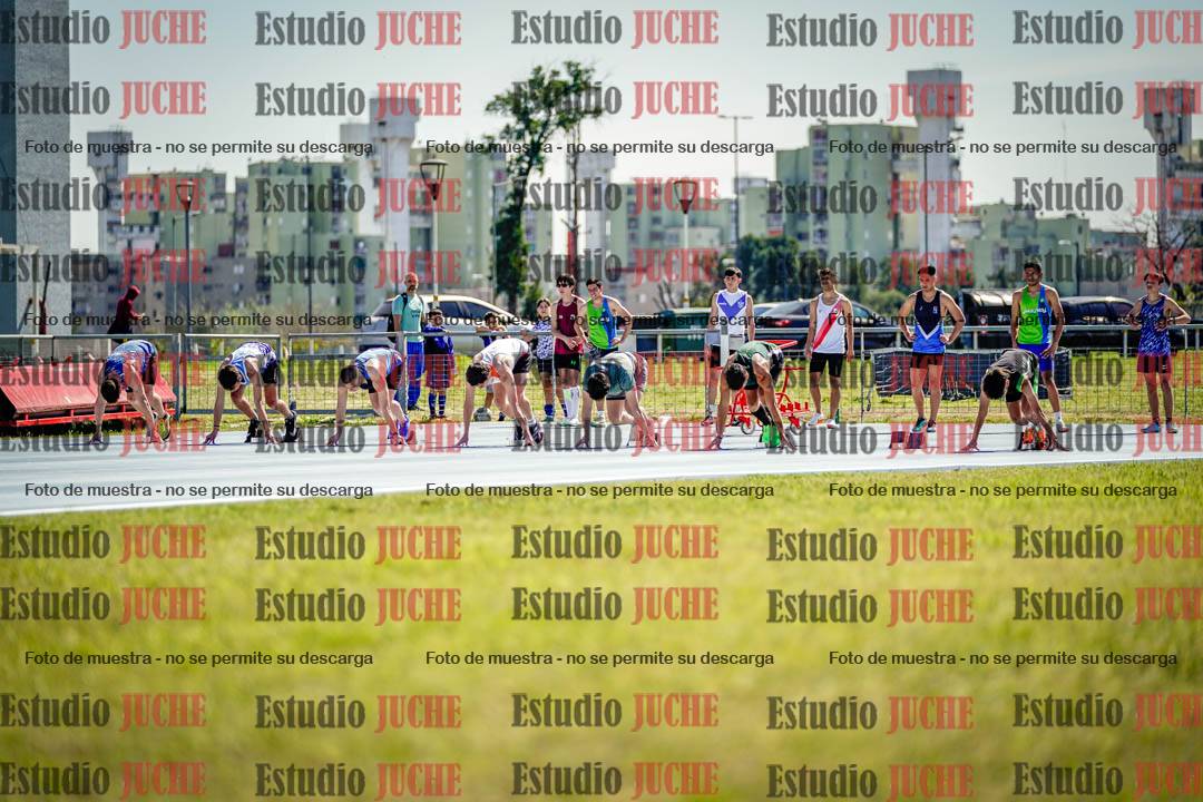 Fotos de los 100 m llanos de varones