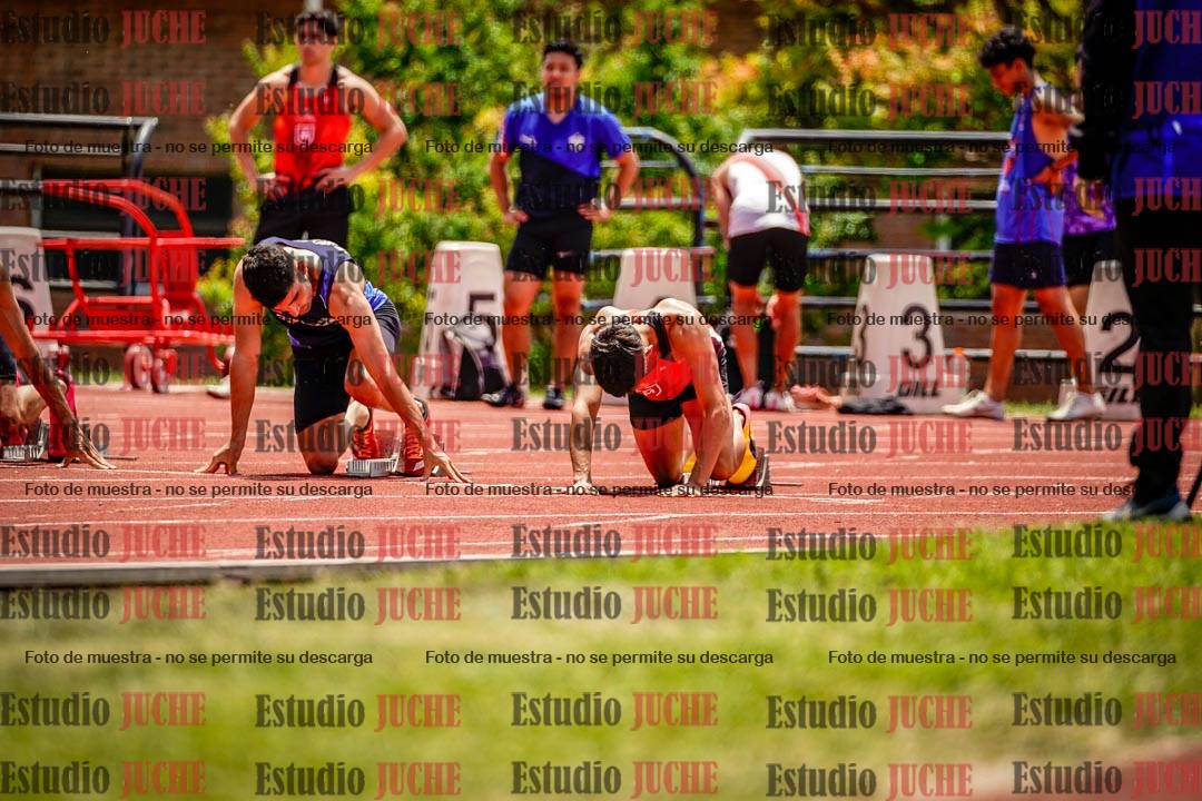 Fotos de los 100 m llanos de varones