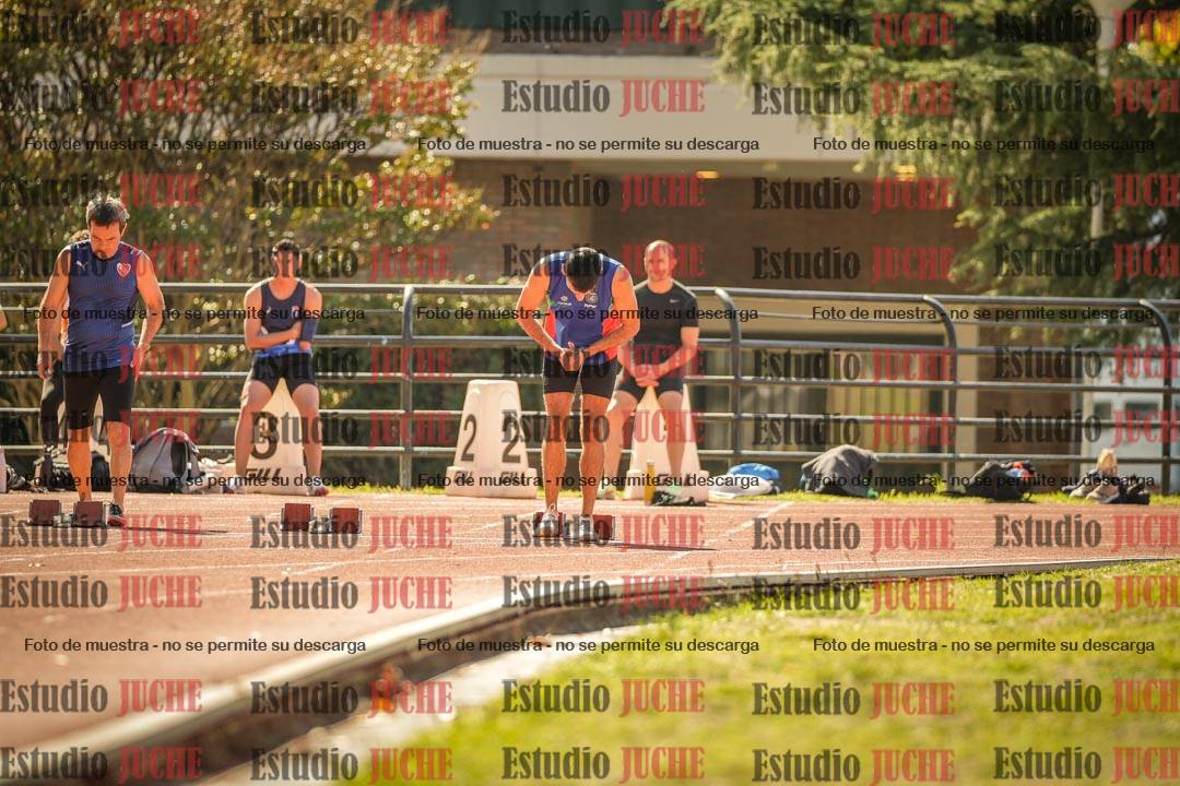 Fotos de los 100 m llanos de varones
