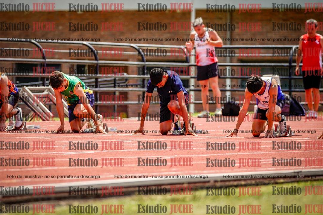 Fotos de los 100 m llanos de varones