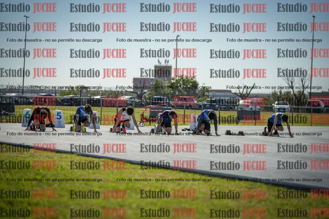 Fotos de los 100 m llanos de varones