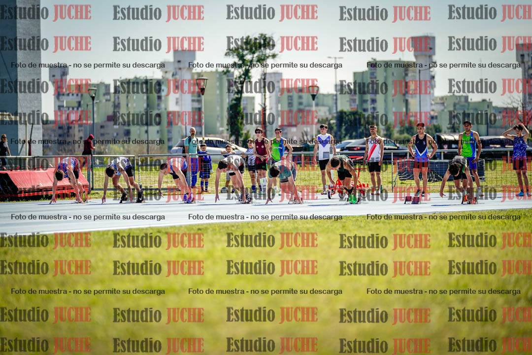 Fotos de los 100 m llanos de varones