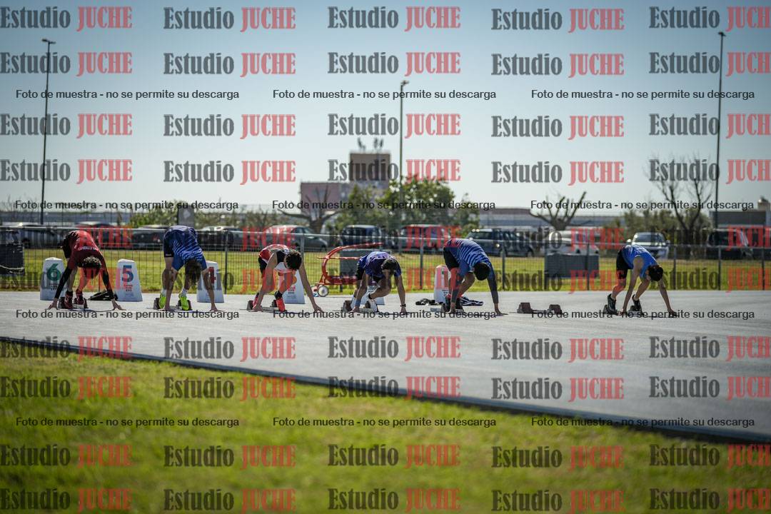 Fotos de los 100 m llanos de varones