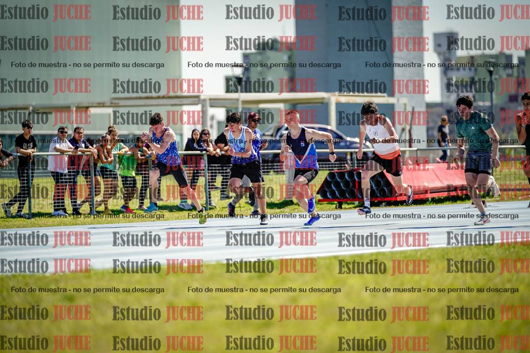 Fotos de los 100 m llanos de varones