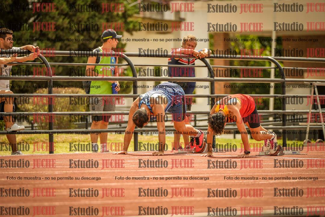 Fotos de los 100 m llanos de varones
