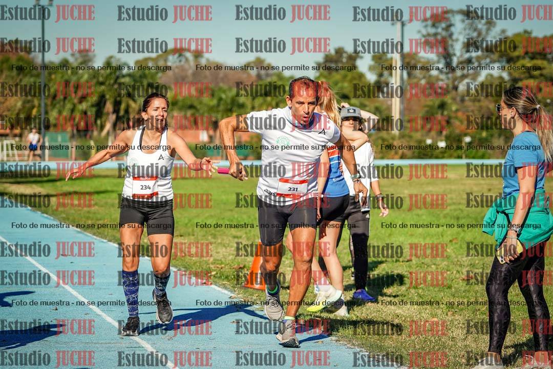 Fotos durante los relevos