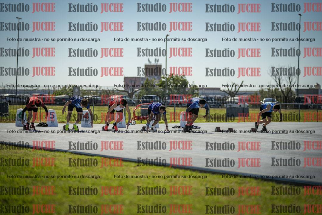 Fotos de los 100 m llanos de varones