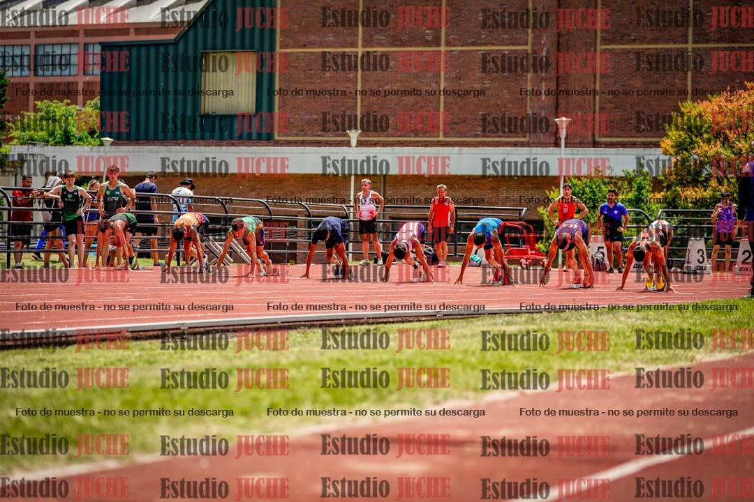 Fotos de los 100 m llanos de varones