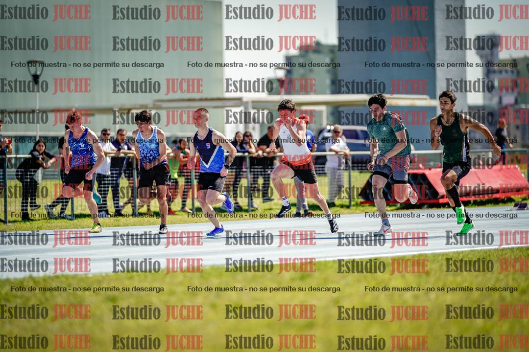 Fotos de los 100 m llanos de varones