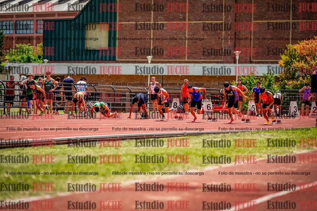 Fotos de los 100 m llanos de varones