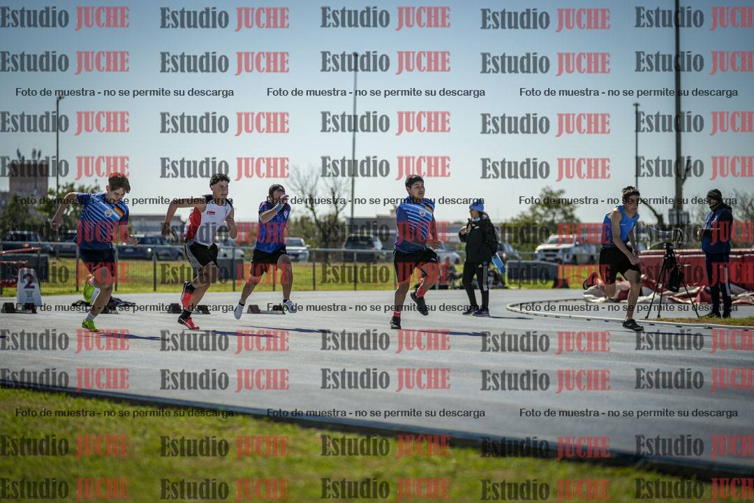 Fotos de los 100 m llanos de varones
