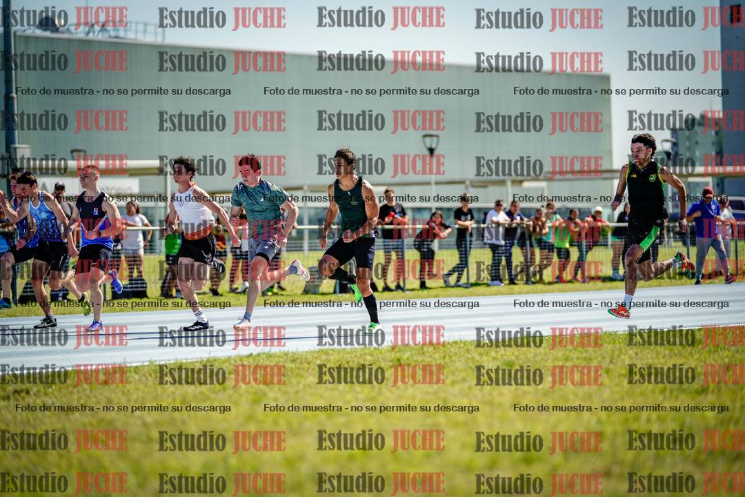 Fotos de los 100 m llanos de varones