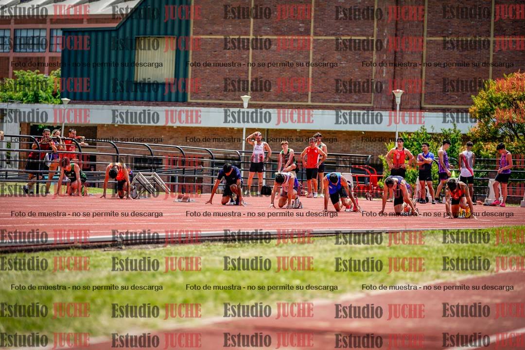 Fotos de los 100 m llanos de varones