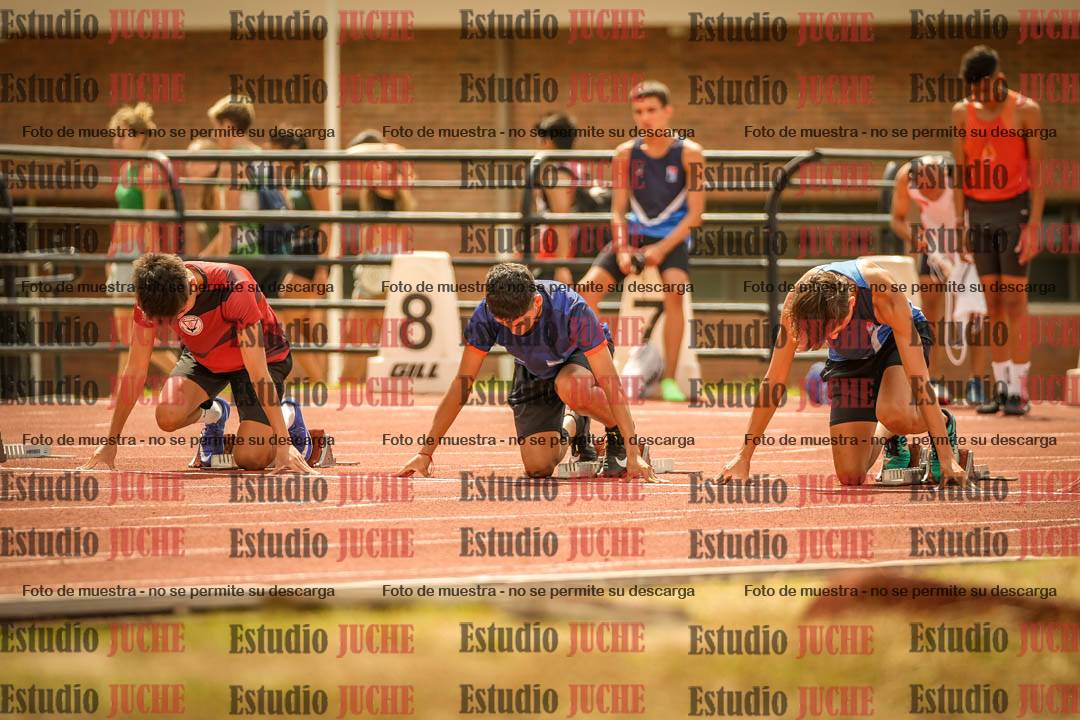 Fotos de los 100 m llanos de varones