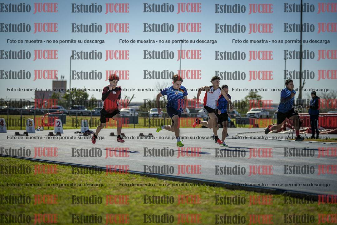 Fotos de los 100 m llanos de varones