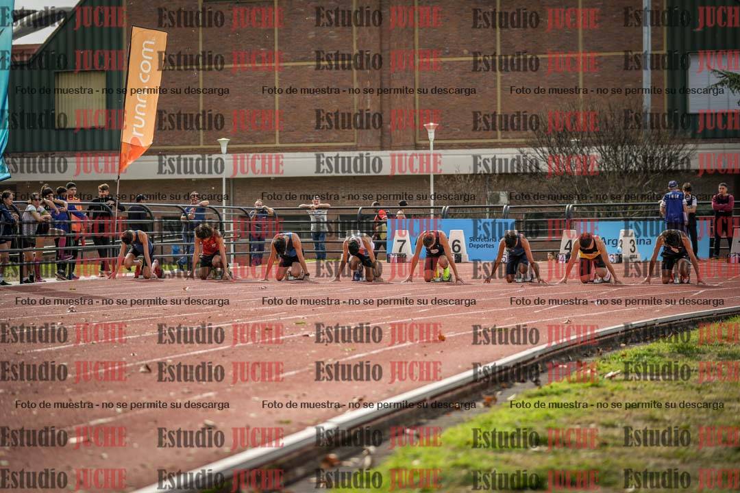 Fotos de los 100 m llanos de varones - decatlón 1