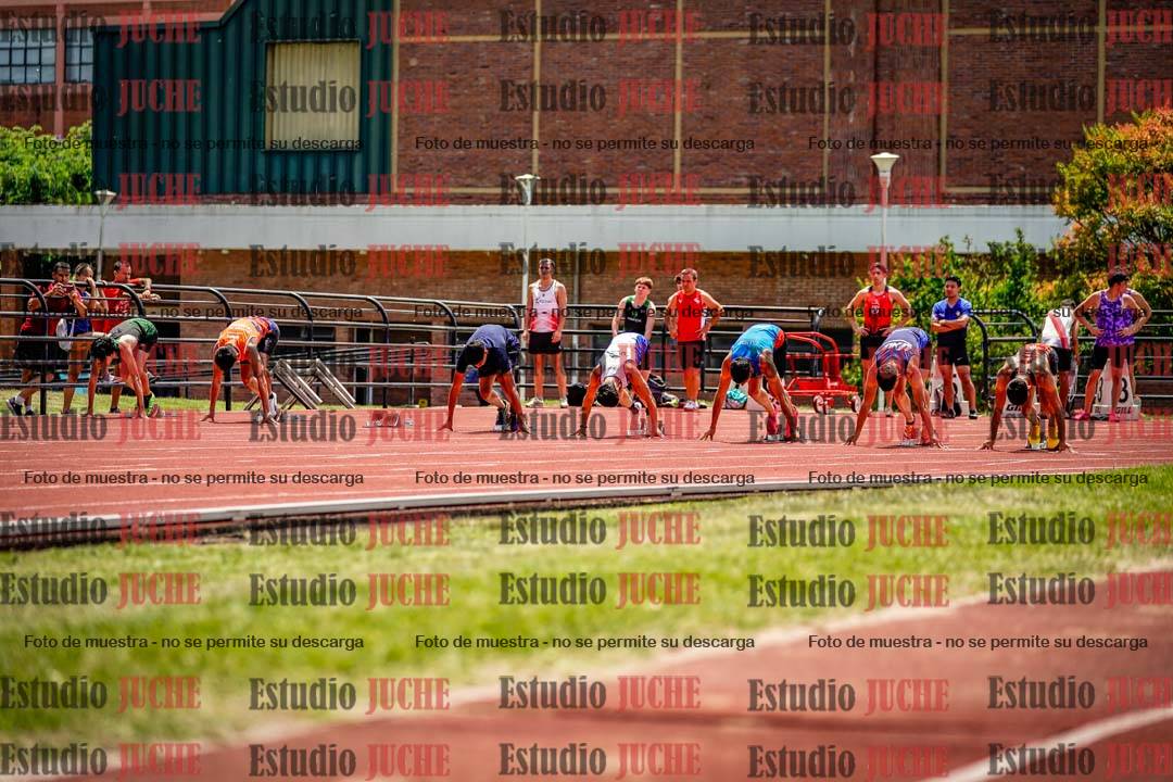 Fotos de los 100 m llanos de varones